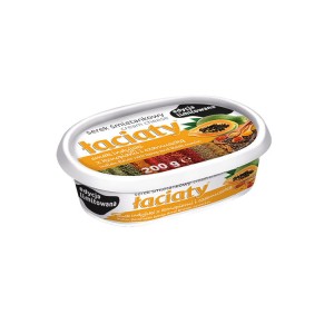 MLEKPOL SEREK ŁACIATY ŚMIETANKOWY O SMAKU INDYJSKIM Z KONOPIAMI I CZARNUSZKĄ 200G