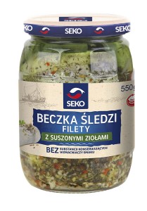SEKO FILETY ŚLEDZIOWE Z SUSZONYMI ZIOŁAMI 550G