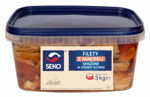 SEKO FILETY Z MAKRELI SMAŻONE W OCCIE  1,8/3KG
