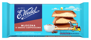 WEDEL CZEKOLADA MLECZNA Z NADZIENIEM O SMAKU CAPPUCCINO 100G