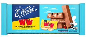 WEDEL CZEKOLADA MLECZNA Z WAFELKAMI ORZECHOWYMI WW 245G