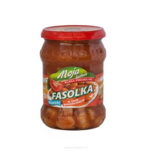 MOJA KUCHNIA FASOLKA W SOSIE POMIDOROWYM 500G