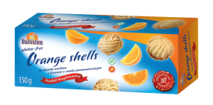 BALVITEN HERBATNIKI ORANGE SHELLS BEZ GLUTENU 150G