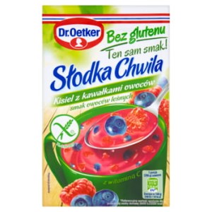 DR. OETKER SŁODKA CHWILA KISIEL OWOCE LEŚNE BEZ GLUTENU 31,5G