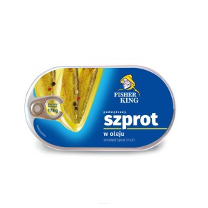 FISHER KING SZPROT PODWĘDZANY W OLEJU 170G