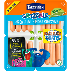 TARCZYŃSKI GRYZZALE PARÓWKI Z PIERSI KURCZAKA 160G