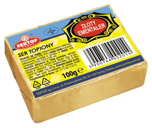 SERTOP KREMOWY KOSTKA ZŁOTY EMENTALER 100G/10SZT