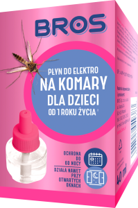 BROS PŁYN DO ELEKTRO NA KOMARY DLA DZIECI 60 NOCY