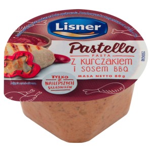 LISNER PASTELLA Z KURCZAKIEM BBQ 80G