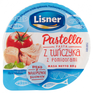 LISNER PASTELLA TUŃCZYK Z POMIDORAMI 80G