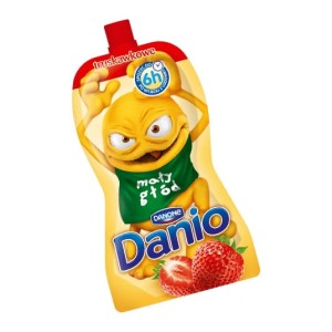 DANONE SEREK DANIO W SASZETCE TRUSKAWKA 120G