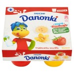 DANONE DANONKI MEGA TRUSKAWKA/WANILIA/BANAN 4X90G