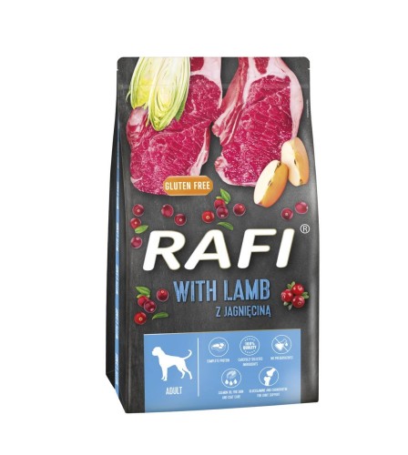 SUCHA KARMA DLA PSA Z JAGNIECINA RAFI 10KG.jpg