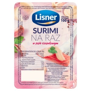 LISNER SURIMI NA RAZ W SOSIE CZOSNKOWYM 100G