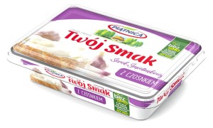 PIĄTNICA TWÓJ SMAK SEREK Z CZOSNKIEM 135G/10SZT