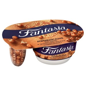 DANONE JOGURT FANTASIA POMARAŃCZOWE GALARETKI 105G/12SZT