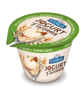 POLMLEK JOGURT Z OWSIANKĄ POLSKIE JABŁKO, ZIARNA OWSA 180G
