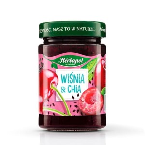 HERBAPOL DŻEM WIŚNIA I CHIA 280G