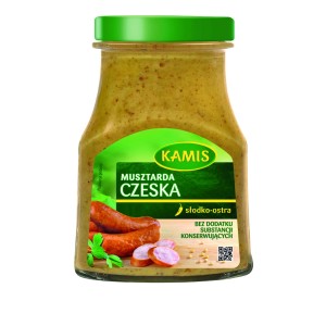 KAMIS MUSZTARDA CZESKA 180G/8SZT