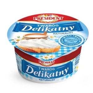PRESIDENT TWARÓG DELIKATNY NATURALNY 150G
