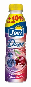 JOVI DUET MLECZNY JAGODA-WIŚNIA 350G