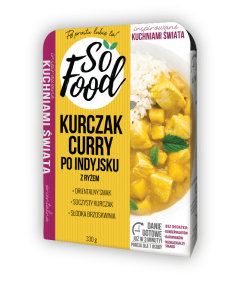 SO FOOD KURCZAK CURRY Z RYŻEM 330G