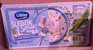 LISNER ŚLEDZIK W SOSIE ŚMIETANOWYM 140G