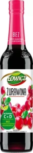 ŁOWICZ SYROP ŻURAWINA 400ML/6SZT