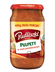PUDLISZKI PULPETY W SOSIE POMIDOROWYM 600G/4SZT