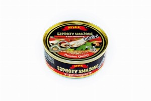 M&K SZPROTY SMAŻONE W SOSIE POMIDOROWYM 240G