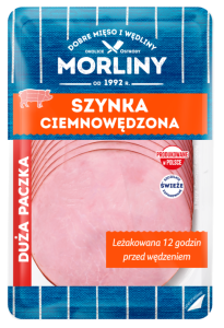 MORLINY SZYNKA CIEMNOWĘDZONA PLASTRY 200G