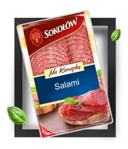 SOKOŁÓW SALAMI NA KANAPKĘ PLASTRY 100G