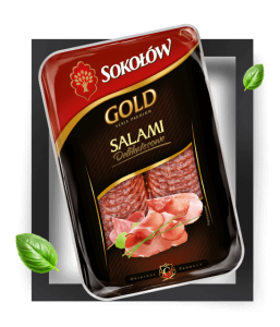 SOKOŁÓW SALAMI DELIKATESOWE PLASTRY 100G