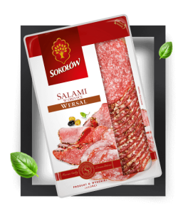SOKOŁÓW SALAMI WERSAL PLASTRY 100G