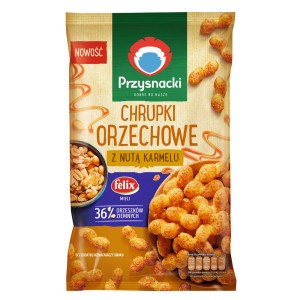 PRZYSNACKI CHRUPKI ORZECHOWE Z NUTĄ KARMELU 100G