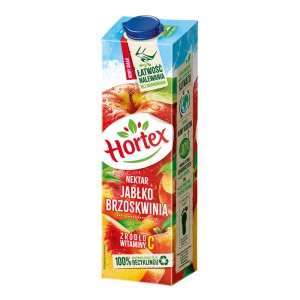 HORTEX NEKTAR JABŁKO-BRZOSKWINIA 1L/6SZT