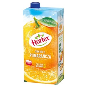 HORTEX SOK POMARAŃCZOWY 2L/6SZT