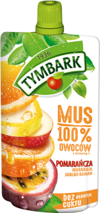TYMBARK MUS POMARAŃCZA/MARAKUJA/BANAN 120G/12SZT