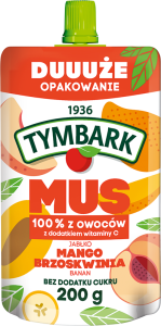 TYMBARK TYMBARK MUS JABŁKO/MANGO/BRZOSKWINIA 200G/10SZT