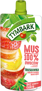 TYMBARK MUS TRUSKAWKA/BANAN/MARCHEW 120G/12SZT