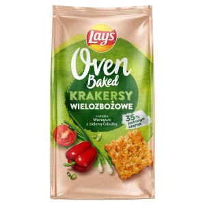 LAYS OVEN BAKED KRAKERSY ZIELONA CEBULKA 80G