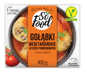 SO FOOD GOŁĄBKI W SOSIE POMIDOROWYM WEGE 400G