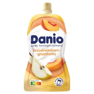 DANONE SEREK DANIO W SASZETCE BRZOSKWINIA/GRUSZKA 120G