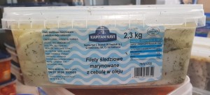 NAVI FILET ŚLEDZIOWY MARYNOWANY Z CEBULĄ W OLEJU 3/2,5KG