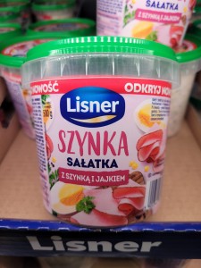 LISNER SAŁATKA Z SZYNKĄ I JAJKIEM 500G