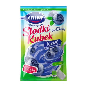 GELLWE KISIEL SŁODKI KUBEK BORÓWKOWY 28G