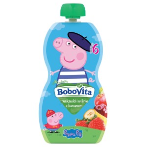 NUTRICIA MUS OWOCOWY TRUSKAWKA-WIŚNIA-BANAN 100G