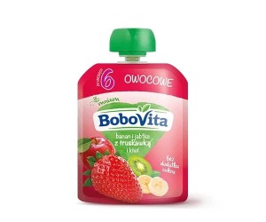 NUTRICIA MUS OWOCOWY BANAN-JABŁKO-TRUSKAWKA-KIWI 80G