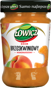 ŁOWICZ DŻEM BRZOSKIWNIOWY NISKOSŁODZONY 260G/8SZT