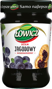 ŁOWICZ DŻEM JAGODOWY NISKOSŁODZONY 280G/8SZT